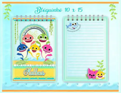 ARQUIVO DIGITAL LIVRO RECORDAÇÕES BEBE BABY SHARK