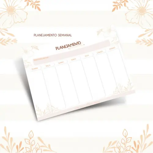 Arquivo Digital Planejamento Semanal Dia das Mães