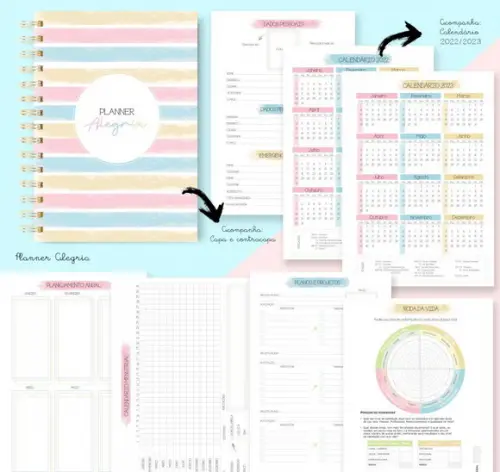 Arquivo Digital Planner Alegria 2022