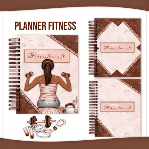 Arquivo Digital Planner Fitnes Feminino 2022