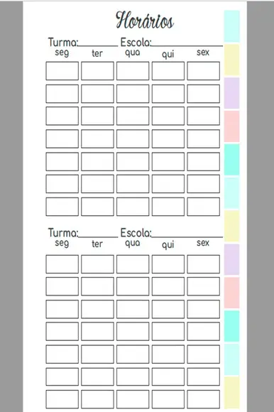 Arquivo Digital Planner Professor A5