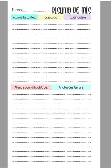 Arquivo Digital Planner Professor A5