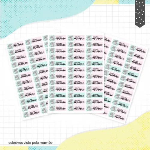 Arquivo Digital Stickers Visto Mamãe