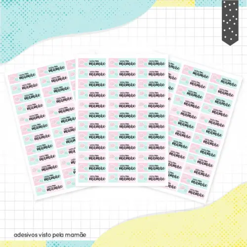 Arquivo Digital Stickers Visto Mamãe