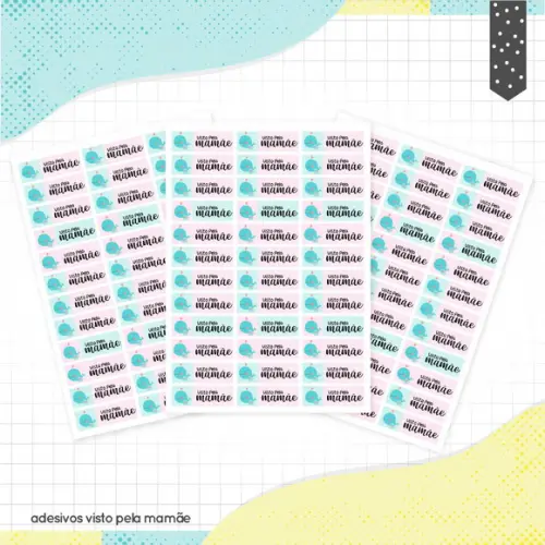 Arquivo Digital Stickers Visto Mamãe