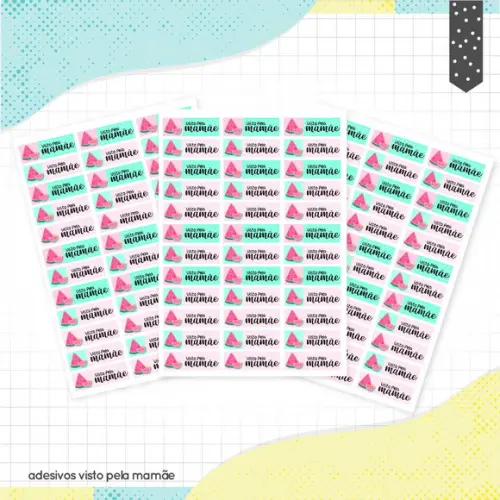 Arquivo Digital Stickers Visto Mamãe