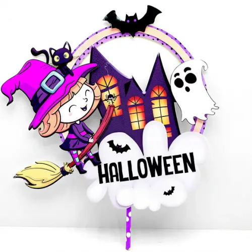 Arquivo Digital Topo de Bolo Halloween