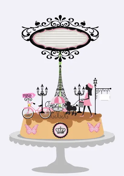 Arquivo Digital Topo de Bolo Paris