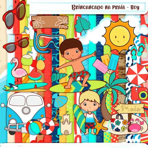 Kit Digital Praia Boy