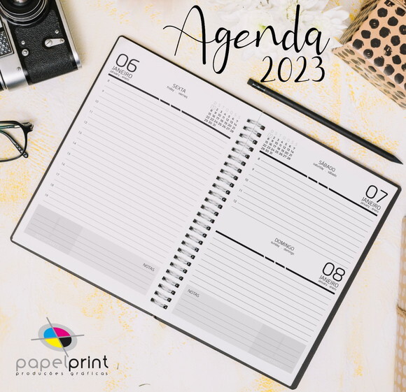 Agenda 2025 Diária com Capa Personalizada