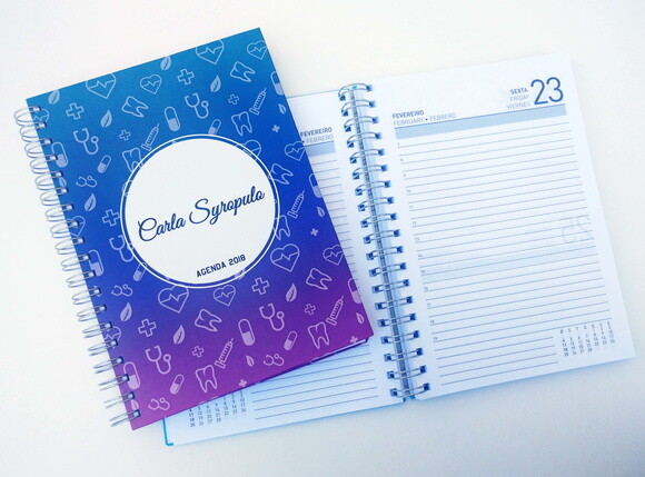 Agenda 2025 Diária com Capa Personalizada