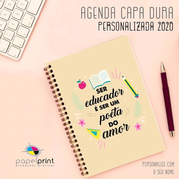Agenda 2026 Diária 30uni com Capa Personalizada