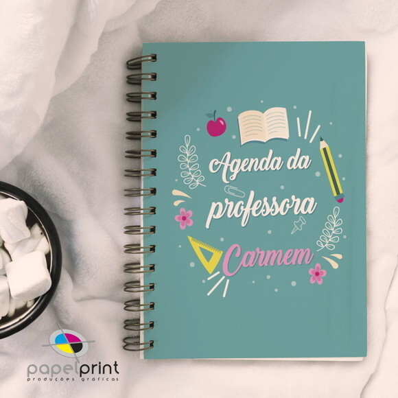 Agenda 2026 Diária 50uni com Capa Personalizada