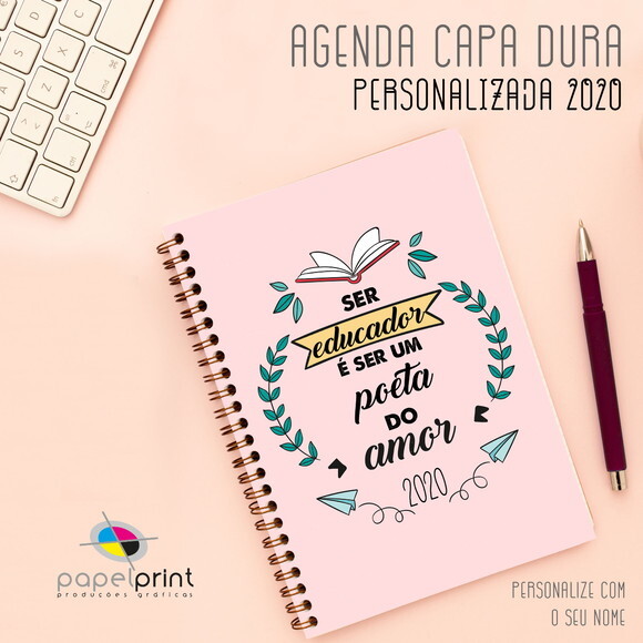 Agenda 2026 Diária 50uni com Capa Personalizada