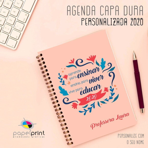 Agenda 2026 Diária 50unid com Capa Personalizada
