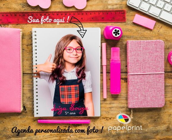 Agenda 2026 Diária 6 Unidades com Capa Personalizada