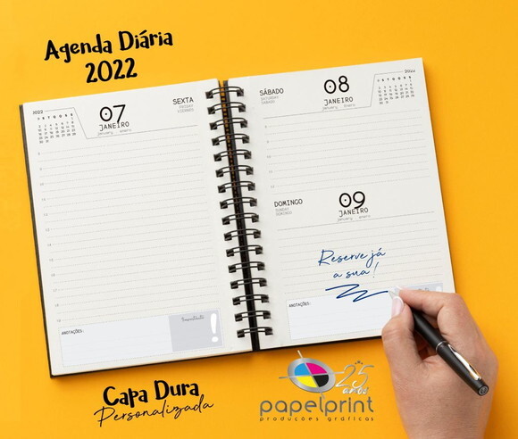 Agenda 2026 Diária 6uni com Capa Personalizada