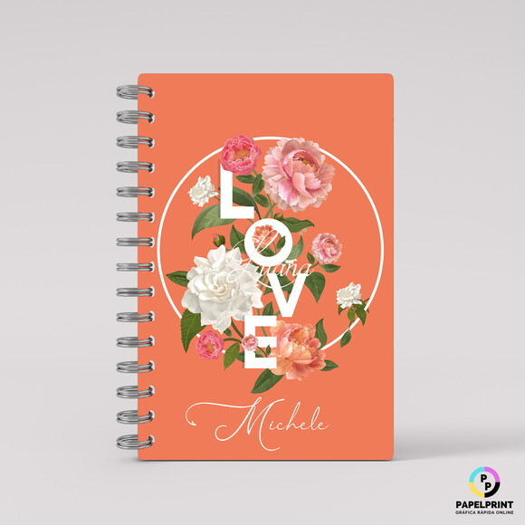 Caderno Love Floral- A5