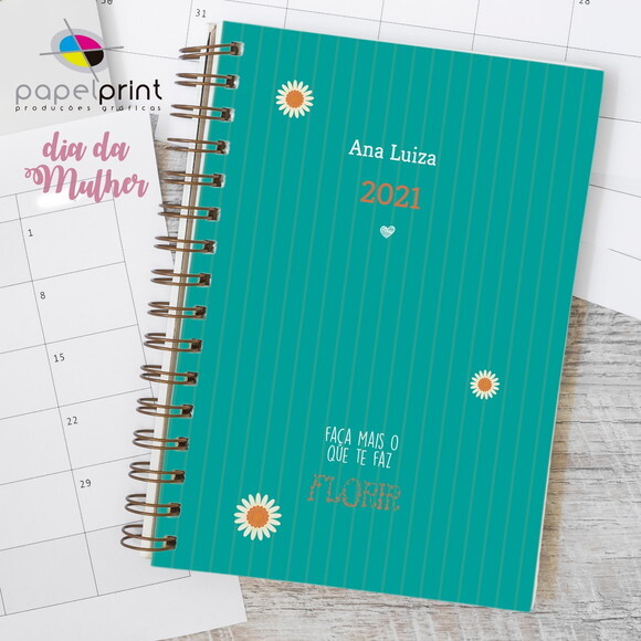 Planner Diário com Capa Personalizada
