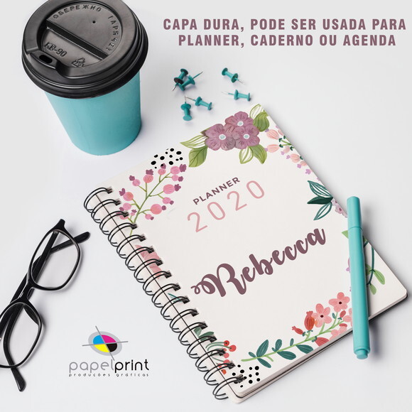 Planner Capa Dura Diário com Diversas Opções de Capa