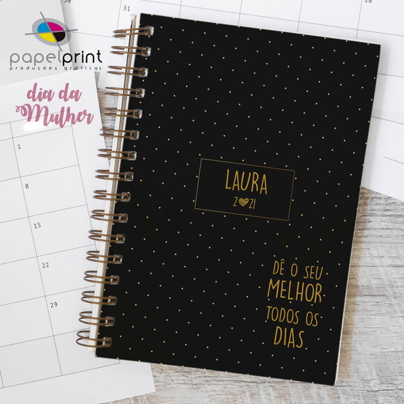 Planner Diário com Capa Personalizada