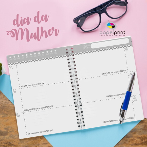 Planner Diário com Capa Personalizada