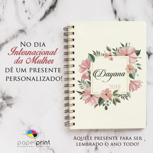Agenda 2025 Diária com Capa Personalizada