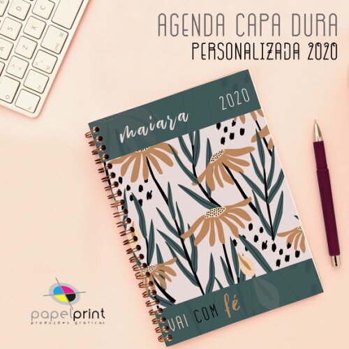 Agenda 2026 Diária 100uni com Capa Personalizada