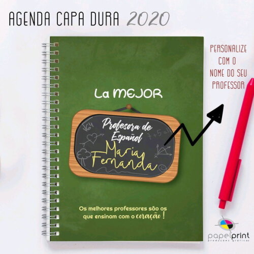 Agenda 2026 Diária 30uni com Capa Personalizada