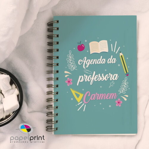 Agenda 2026 Diária 50uni com Capa Personalizada