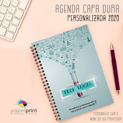 Agenda 2026 Diária 50uni com Capa Personalizada