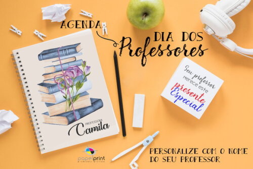 Agenda 2026 Diária 50uni com Capa Personalizada