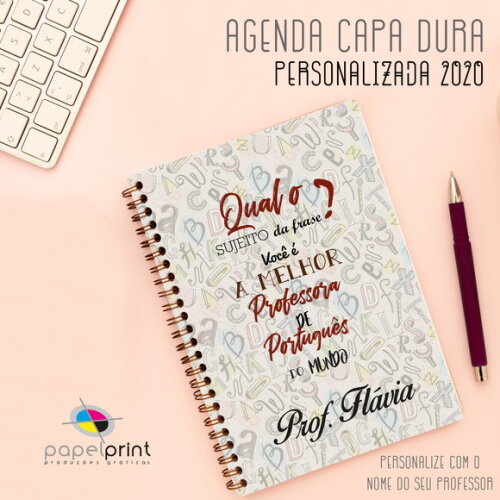 Agenda 2026 Diária 50uni com Capa Personalizada