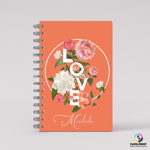 Caderno Love Floral- A5