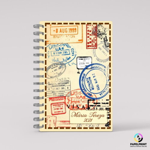Caderno Viagens pelo Mundo- A5