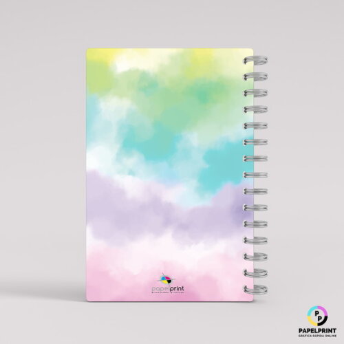 Caderno Tie-Dye Cores Vivas- A5