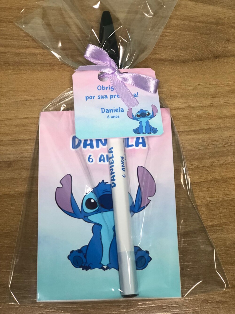 Bloquinhos Personalizados Stitch + Caneta ou Lápis