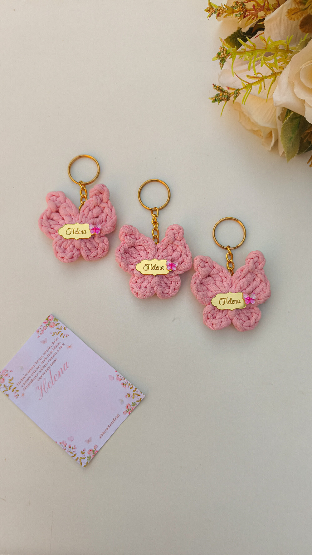 Chaveiros Personalizados de crochê