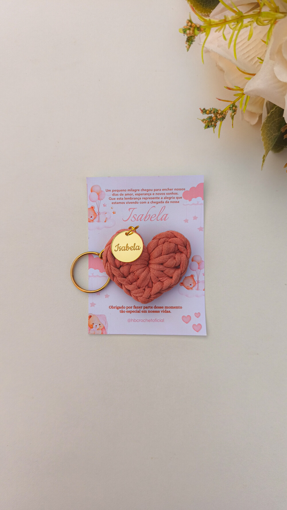 Chaveiros Personalizados de crochê