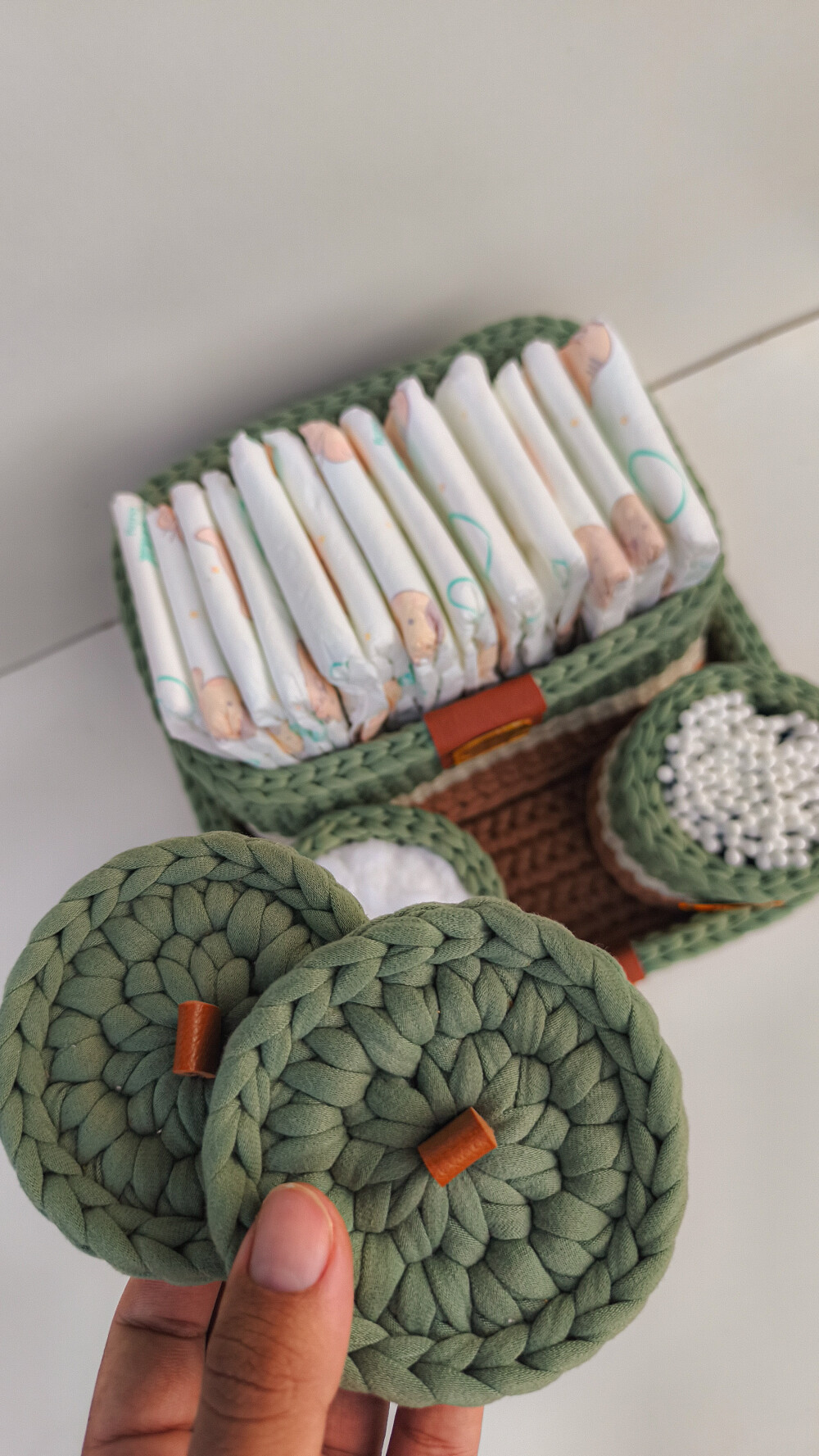 Kit Higiene Personalizado para Bebê em Crochê