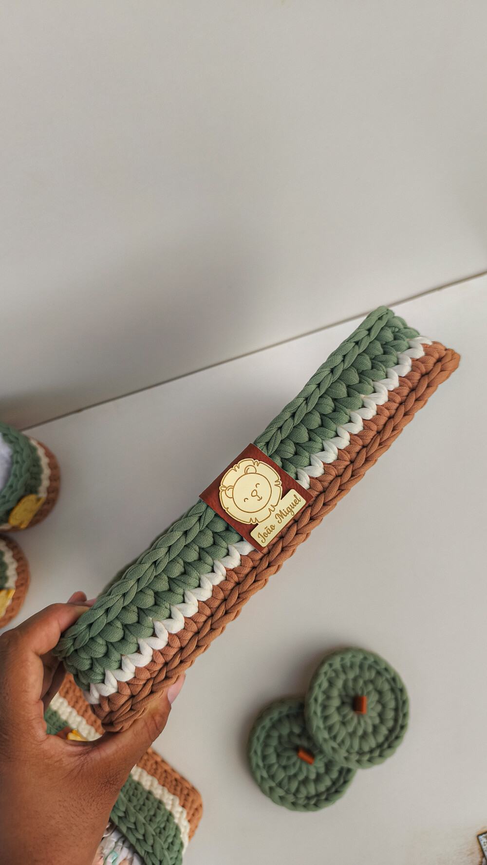 Kit Higiene Personalizado para Bebê em Crochê