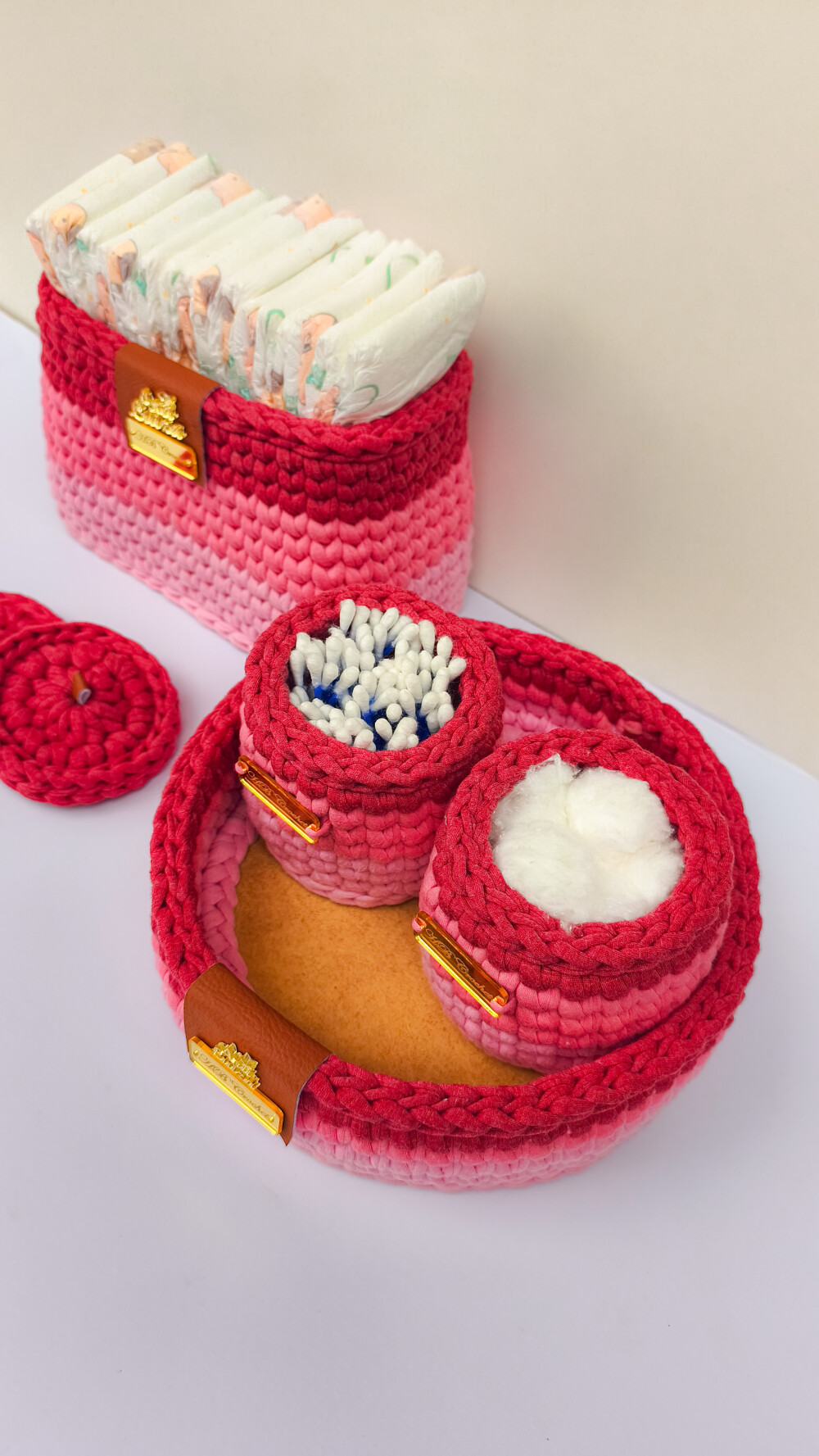 Kit Higiene Personalizado para Bebê em Crochê