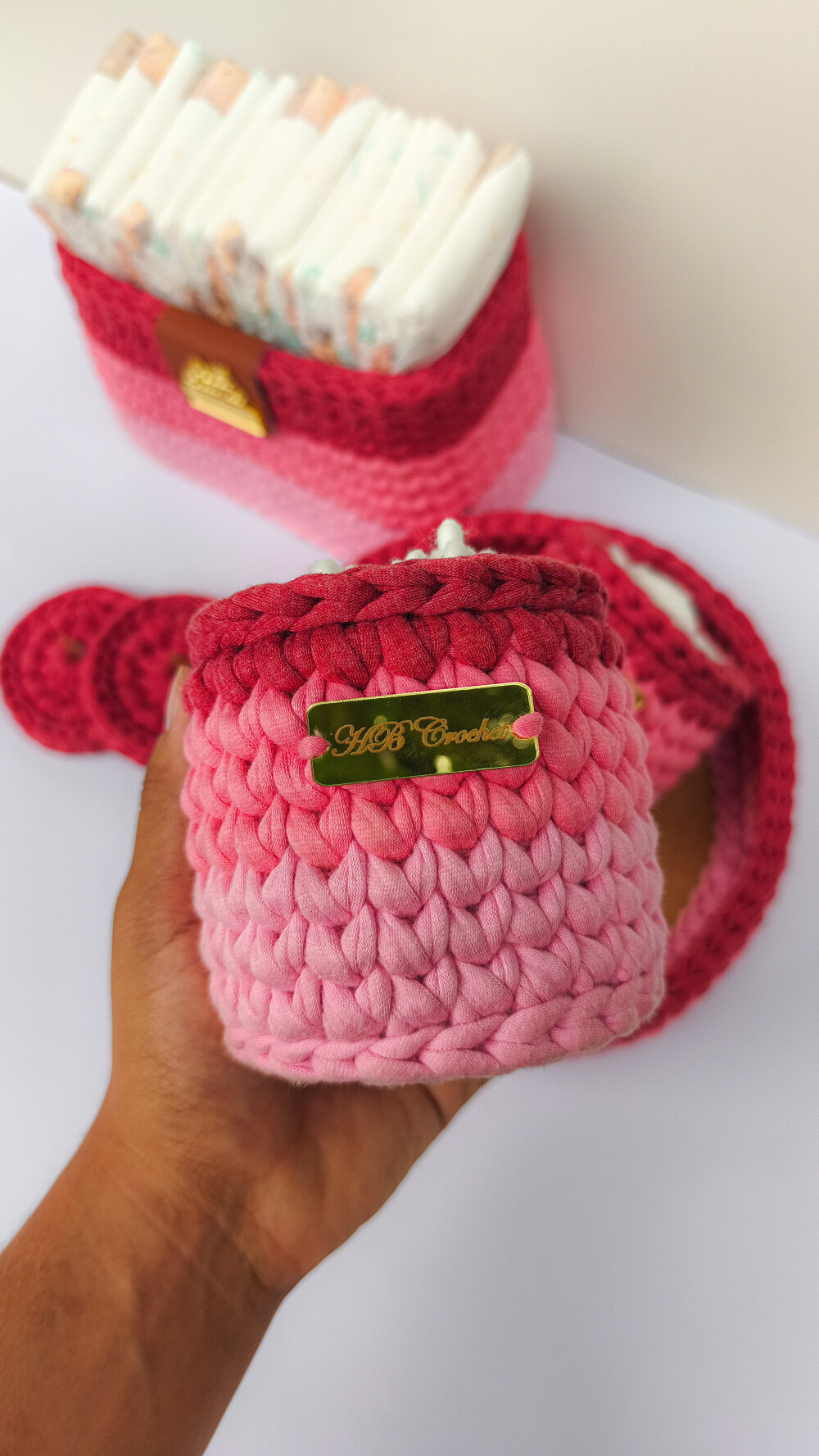 Kit Higiene Personalizado para Bebê em Crochê