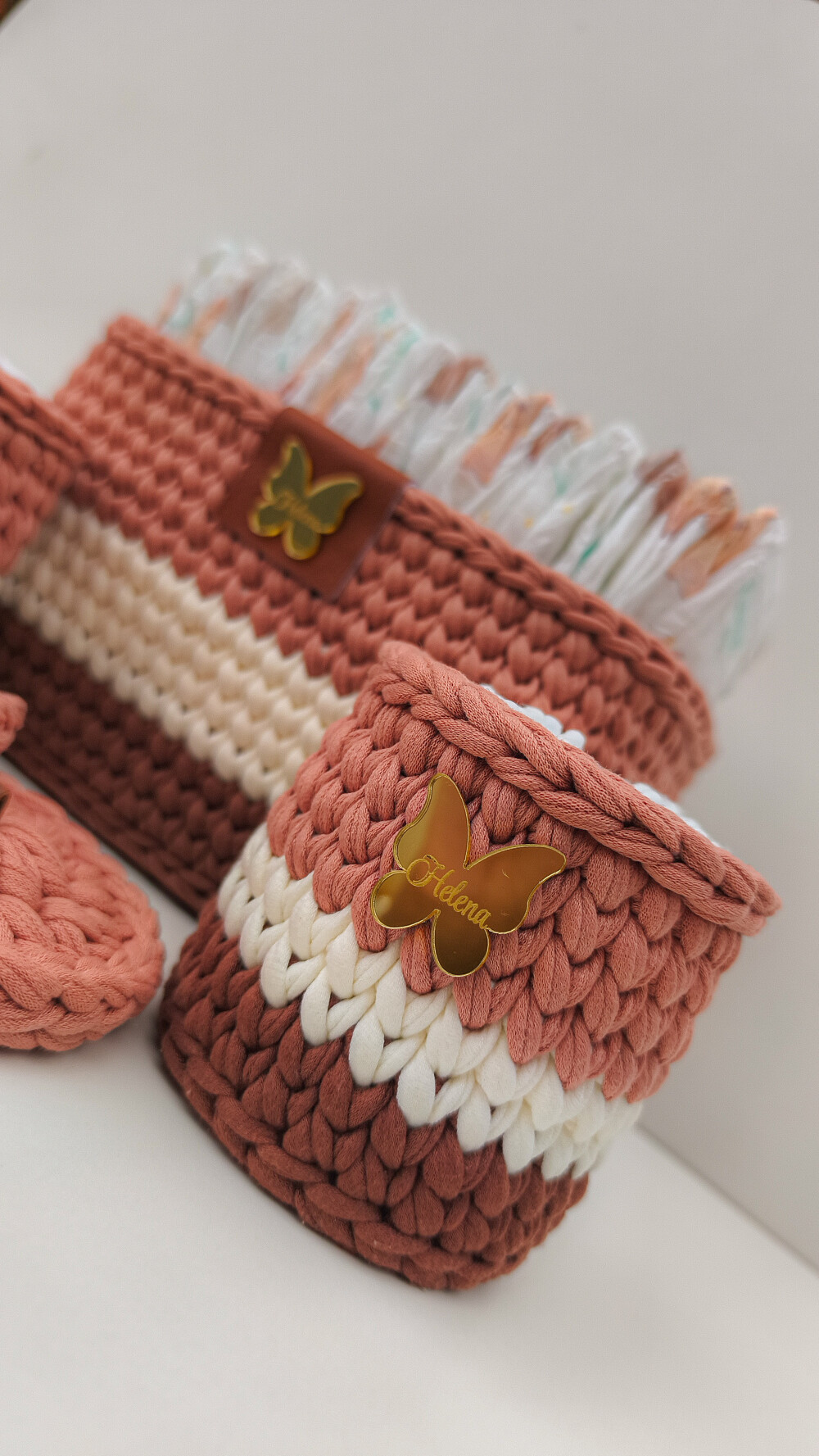 Kit Higiene Personalizado para Bebê em Crochê