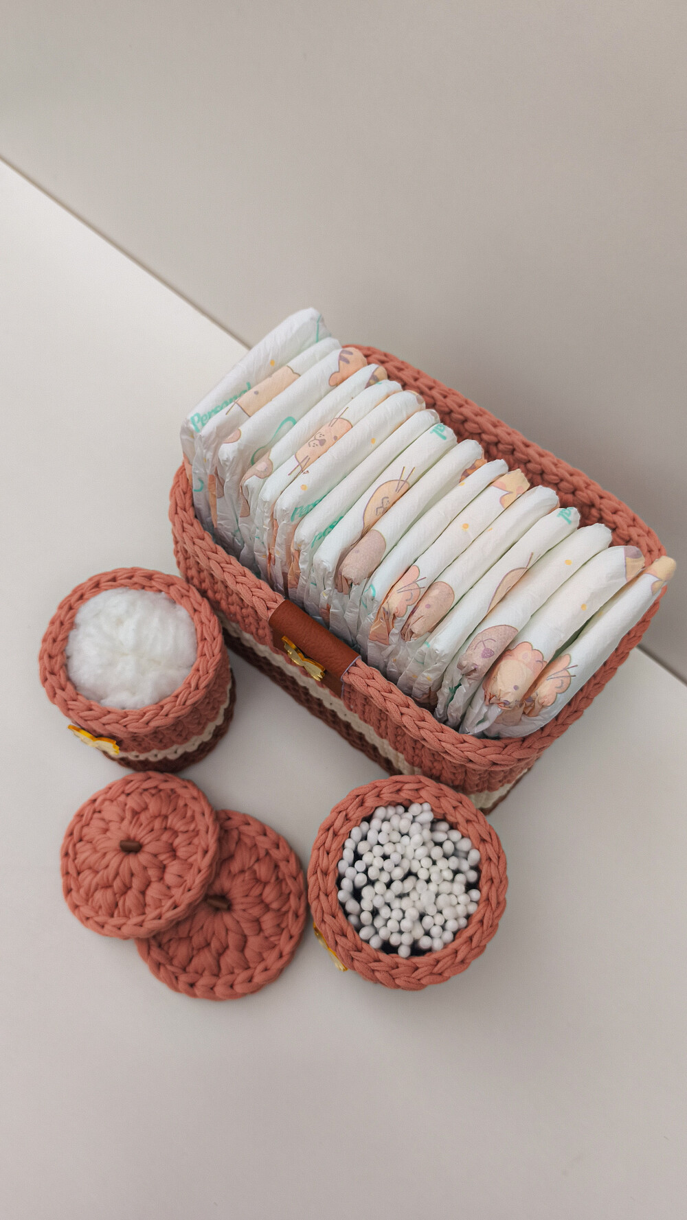 Kit Higiene Personalizado para Bebê em Crochê