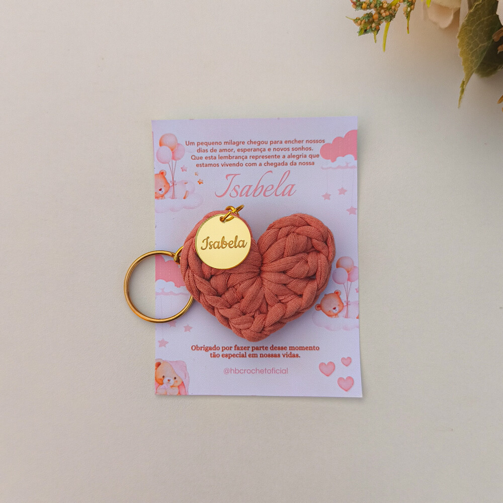Chaveiros Personalizados em crochê