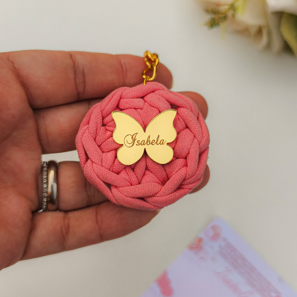 Chaveiros Personalizados em crochê