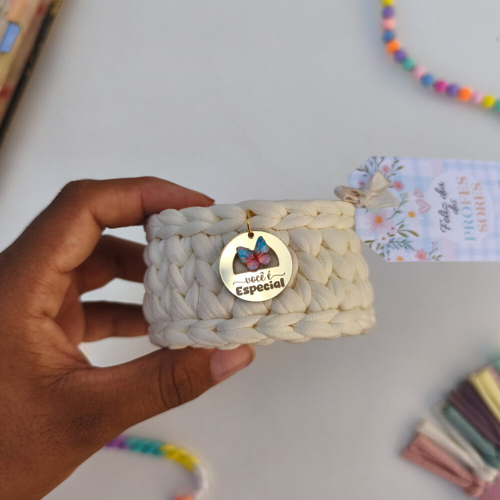 Mini Porta-Joias em Crochê | Coleção Dia dos Professores