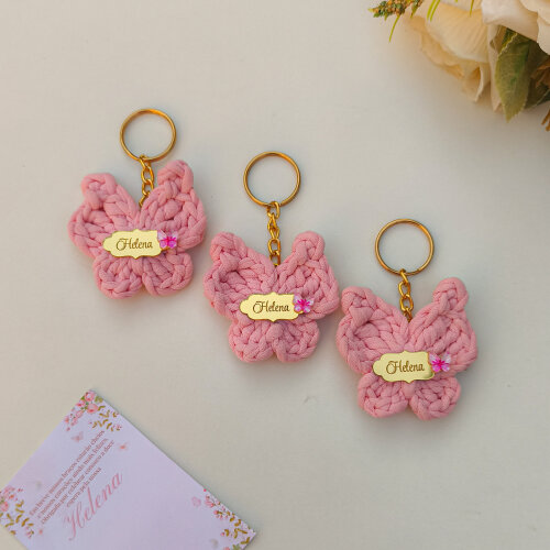Chaveiros Personalizados em crochê