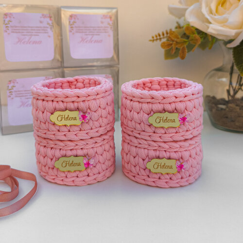 Mini Porta Jóias em crochê